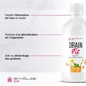 DRAIN FIT | Draineur Minceur Triple Action : Drainant + Détoxifiant + Amincissant | Réduit la Rétention d’Eau et Élimine la C