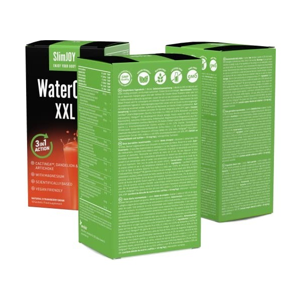 Draineur WaterOut XXL - Magnésium, persil, ortie, pissenlit, artichaut - Detox - Boisson drainante et diurétique - 30 sachets