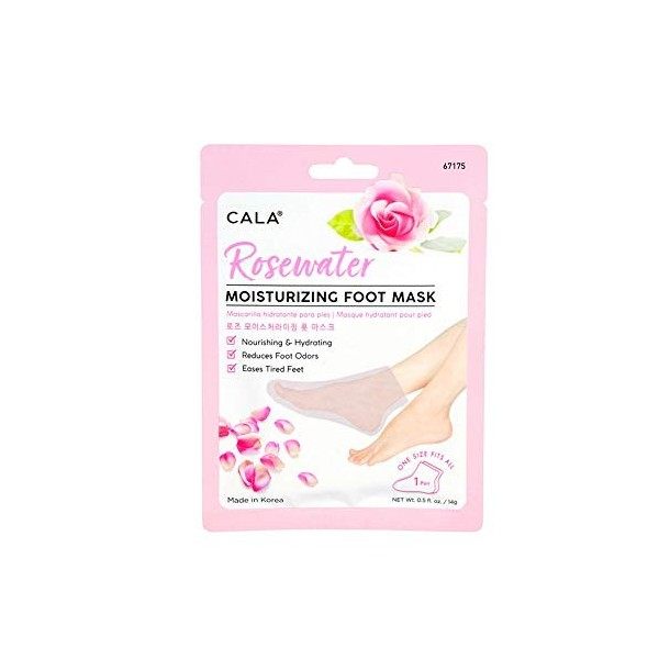 Light So Shine Cala Lot de 3 paires de chaussettes hydratantes pour pieds Rosewater 