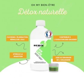 OH MY BIEN-ÊTRE - Detox Minceur - Draineur Brule Graisse Puissant - Ventre Plat Femme Homme - Foie Détox - The Vert + Guarana