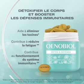 OENOBIOL - Compléments Alimentaires – Détox & Défenses – Détoxifie l’organisme - Boost les défenses immunitaires – Réduit la 