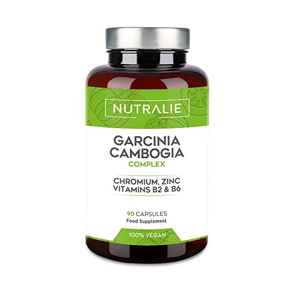 Garcinia Cambogia 2000mg - BRULEXTRA Rapide Puissant - Satiété et Ligne - 60% HCA Garcinia Cambogia, Zinc, Vitamine B2, B6-90