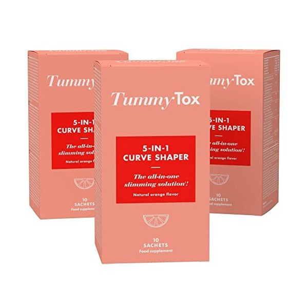 TummyTox 5-en-1 Curve Shaper - Avec du Garcinia Cambogia, dOrange Rouge Morosil, du Thé de Java et de la Mûre Blanche - Appr