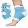 ZenToes Lot de 2 paires de chaussettes de spa hydratantes doublées de gel pour guérir et traiter les talons secs et craquelés