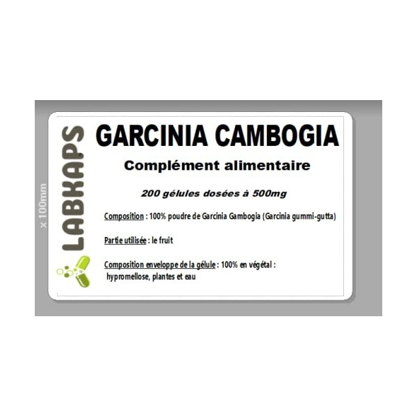 GARCINIA CAMBOGIA 400 gélules dosées a 500 mg - complément alimentaire