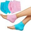 ZenToes Lot de 2 paires de chaussettes de spa hydratantes doublées de gel pour guérir et traiter les talons secs et craquelés...