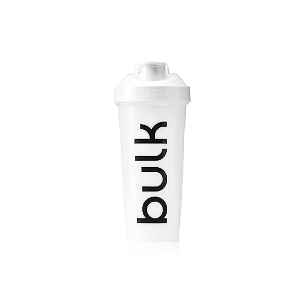 Bulk Shaker Iconic, Protéine Shaker, Blanc Glace, 750 ml