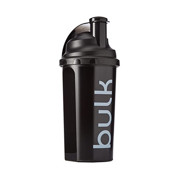 Bulk Shaker Classic, Protéine Shaker, Noir Jais, 750 ml