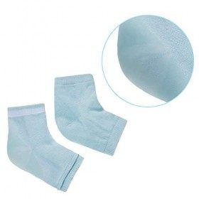 Chaussettes Talon Gel Douce Chaussettes à Bout Ouvert pour Peau Sèche et Fissurée Peau Hydratante de Soins de Nuit, 3 Paires 