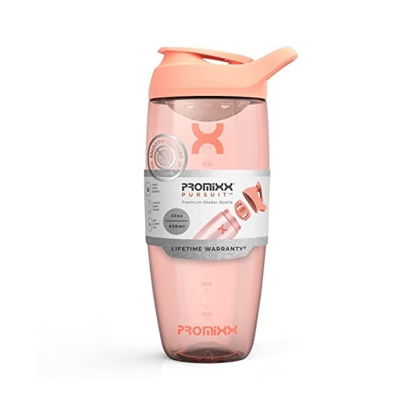 Promixx Shaker – Bouteille shaker de protéines de qualité supérieure pour shakes complémentaires – Facile à nettoyer et durab