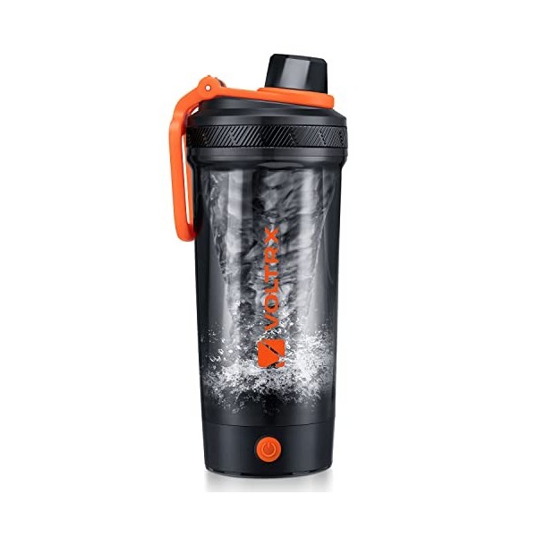 VOLTRX Shaker Bottle, Gallium USB C Rechargeable Electric Protein Shake Mixer, Shaker Cups for Protein Shakes and Meal Replac