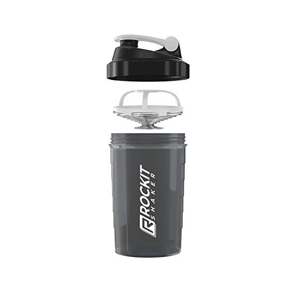 ROCKITZ Premium Shaker Proteines 500ml - fonction de mélange premium avec filtre à infusion - pour des shakes protéinés fitne