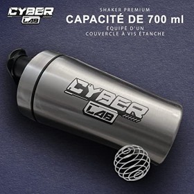 CYBERLAB SHAKER 500ml | Récipient étanche | Inox | 100% BPA | Marque française