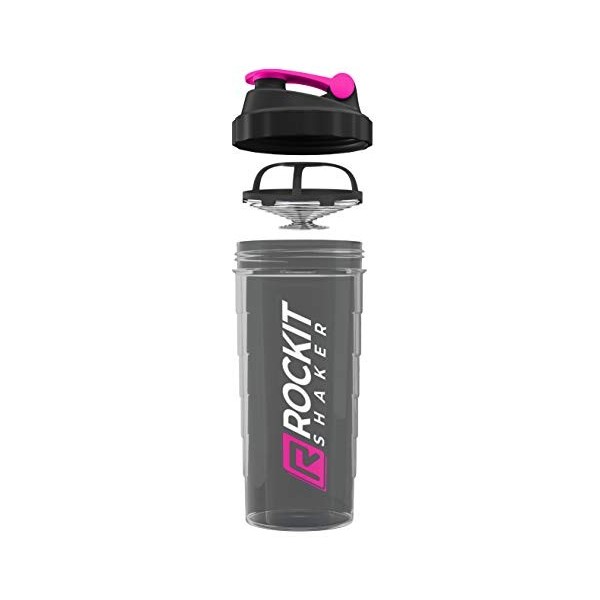 ROCKITZ Premium Shaker Proteines 1000ml - fonction de mélange premium avec filtre à infusion - pour des shakes protéinés fitn