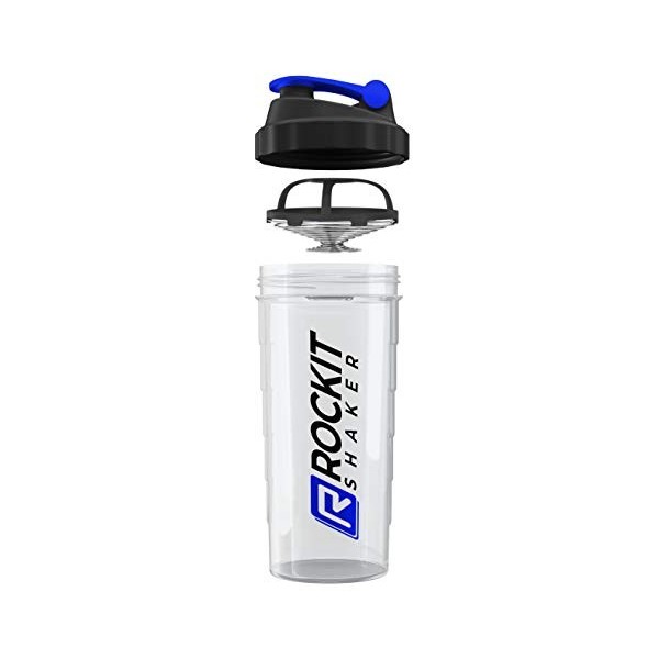 ROCKITZ Premium Shaker Proteines 1000ml - fonction de mélange premium avec filtre à infusion - pour des shakes protéinés fitn