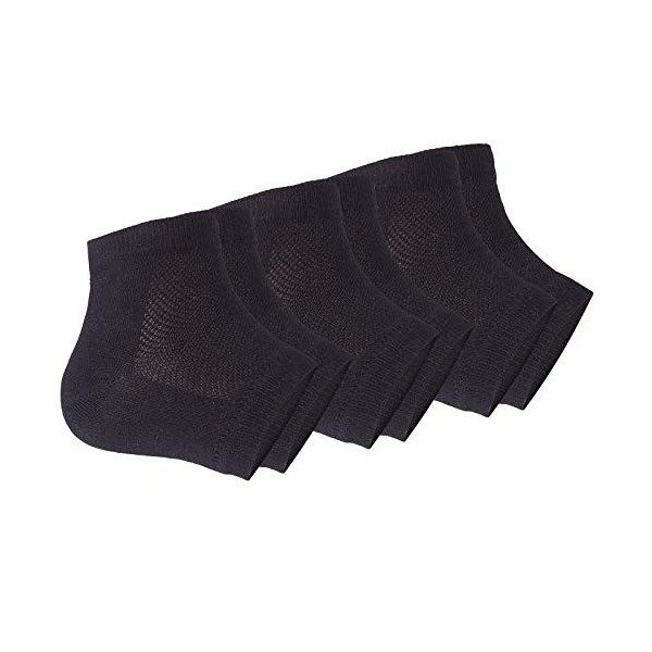 Chaussettes ventilées et hydratantes pour talon - Chaussettes de spa sans orteils pour soins des pieds, talons craquelés, pie