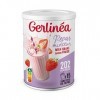 Gerlinéa Boisson Milkshake goût Fraise + Shaker, Substituts de repas riche en protéines Poudre à reconstituer contient 15 rep