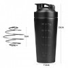 Aprilye Shaker Proteine Inox Sport Fitness Shaker 750ml Shaker à Protéines en Acier Inoxydable Boules de Mélange Pour le Spor