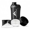 AMITYUNION Protein Shaker Deluxe 700 ml - Agitateur de protéines étanche, sans BPA - Tamis et tartre pour les shakes crémeux 