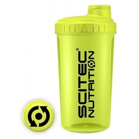 Scitec Nutrition Shaker, Shaker protéiné, sans BPA, 700 ml, Jaune Fluo