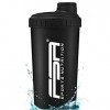 Protéine Shaker 700 ml, Bouteille, Lavable au lave vaisselle et sans BPA, FSA Nutrition, Noires