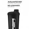 Protéine Shaker 700 ml, Bouteille, Lavable au lave vaisselle et sans BPA, FSA Nutrition, Noires