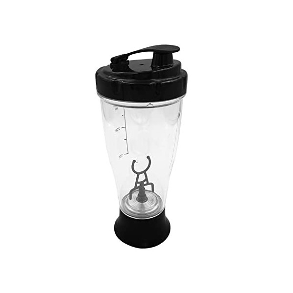 Hahhhha Shaker de protéine électrique de qualité supérieure, 350 ml, mélangeur portable à batterie puissante pour protéines, 