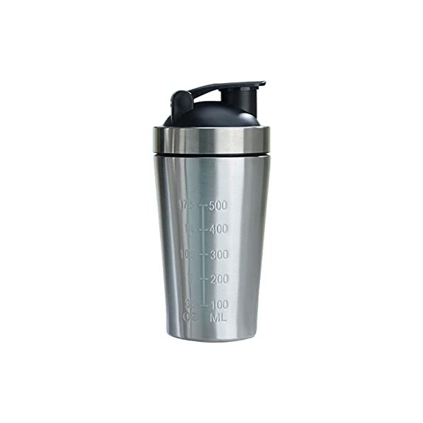 Mandeep Shaker Protéine Acier Inoxydable - Shaker Sport Fitness - Bouteille Shaker Sport 500 ML