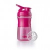 BlenderBottle Sportmixer Tritan- Protéine Shaker / Bouteille deau / Shaker Diététique, Mixte Adulte, Rose, 20oz/590ml