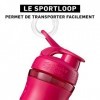 BlenderBottle Sportmixer Tritan- Protéine Shaker / Bouteille deau / Shaker Diététique, Mixte Adulte, Rose, 20oz/590ml