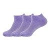 BambooMN Chaussettes pelucheuses en nylon infusées à laloe pour femme, bleu vif, X-Large