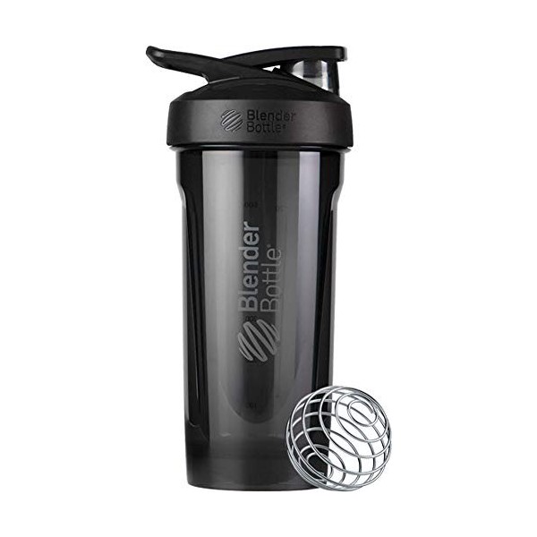 BlenderBottle Strada Tritan Gourde avec blenderball Convient comme shaker à protéines Sans BPA Capacité jusquà 600 ml Blanc ...