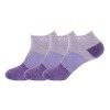 BambooMN Chaussettes pelucheuses en nylon infusées à laloe pour femme, bleu vif, X-Large