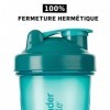 BlenderBottle Classic Shaker | Shaker Protéine | Bouteille deau |Blenderball | 590ml - Teal