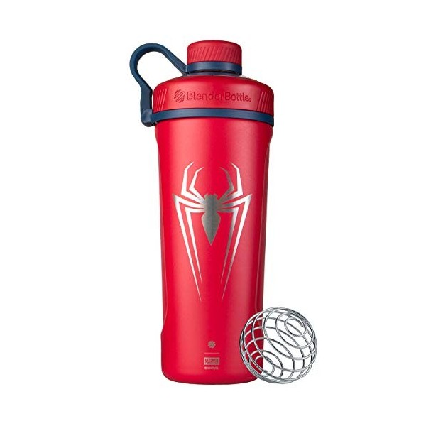 BlenderBottle Marvel Radian Shaker Bouteille deau Isotherme en Acier Inoxydable avec Fouet métallique, 769 ML, Bouclier Capt