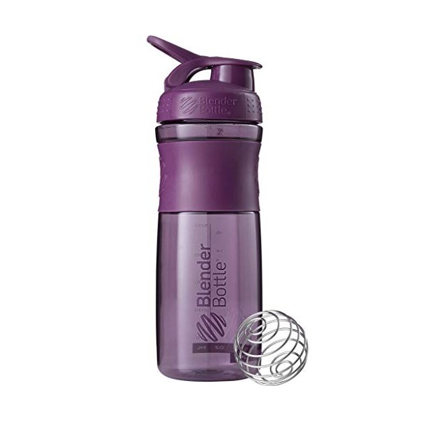 BlenderBottle Sportmixer Tritan- Protéine Shaker / Bouteille deau / Shaker Diététique Plum 1 x 820 ml 