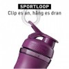 BlenderBottle Sportmixer Tritan- Protéine Shaker / Bouteille deau / Shaker Diététique Plum 1 x 820 ml 