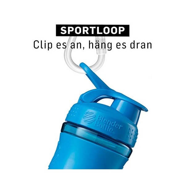 BlenderBottle Sportmixer Tritan- Protéine Shaker / Bouteille deau / Shaker Diététique Cyan 1 x 590 ml 