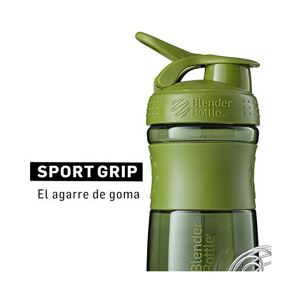 BlenderBottle Sportmixer Tritan- Protéine Shaker / Bouteille deau / Shaker Diététique Moss 1 x 820 ml 