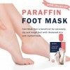 Mediheal Masque pour les pieds à la paraffine EX. 5 paires, masque exfoliant pour les pieds pour lélimination des peaux mort