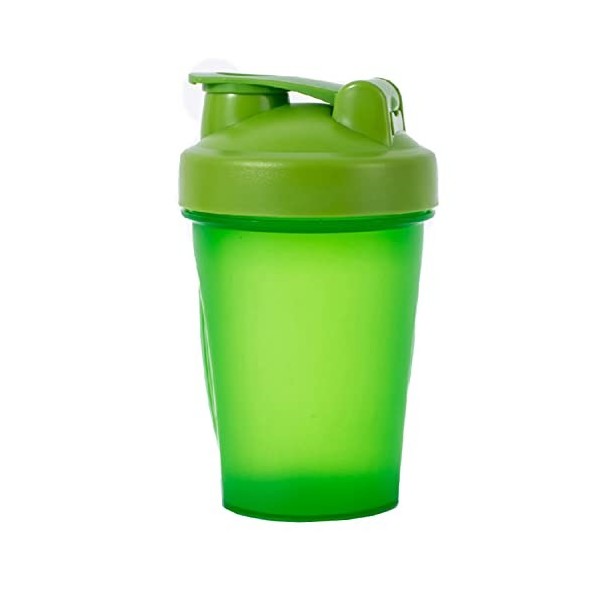 AidShunn Shaker de protéines de 400 ml avec boule mélangeur, anti-fuite, bouchon à rabat sécurisé de 400 ml, bouteille deau 