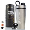 FitZen Bouteille shaker de protéines | Bouteille de sport anti-fuite en acier inoxydable avec boule