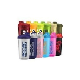 Scitec Nutrition – Boîte Shaker 12 couleurs Mix, 700 ml avec passoire
