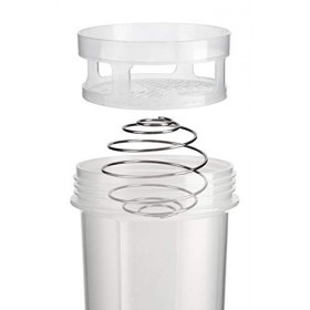 Lot de 3 bouteilles shaker de 700 ml avec boule en métal sans BPA - Couleurs assorties