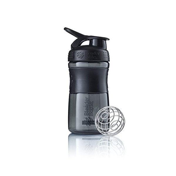 BlenderBottle Sportmixer Tritan- Protéine Shaker / Bouteille deau / Shaker Diététique Fashion Black 1 x 590 ml 