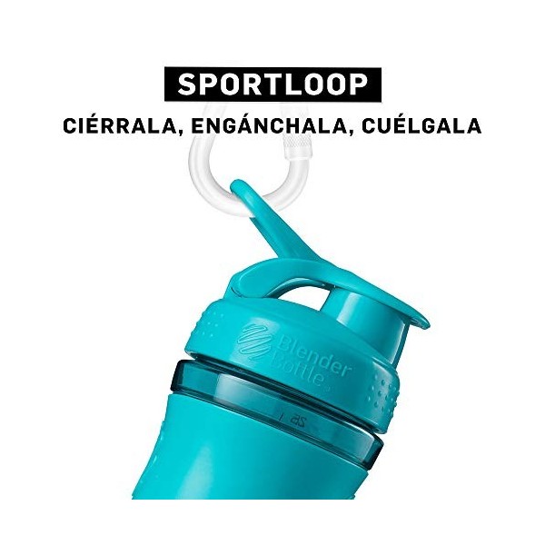 BlenderBottle Sportmixer Tritan- Protéine Shaker / Bouteille deau / Shaker Diététique Teal 1 x 590 ml 