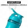 BlenderBottle Sportmixer Tritan- Protéine Shaker / Bouteille deau / Shaker Diététique Teal 1 x 590 ml 