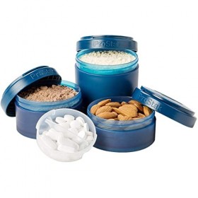 Blender Bottle Pro Stak Expansion Pak Clear Pack de 3 Appareil dAide à la Perte de Poids Noir