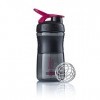 BlenderBottle Sportmixer Tritan- Protéine Shaker / Bouteille deau / Shaker Diététique , Mixte Adulte, Noir/Rose, 20oz/590ml
