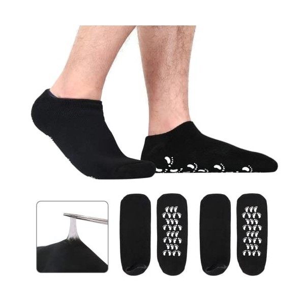 Lot de 2 paires de chaussettes en gel hydratant pour homme